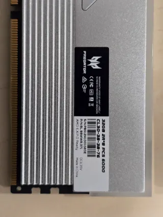 RAM Acer Predator RGB DDR5 64GB 6000Mhz CL30