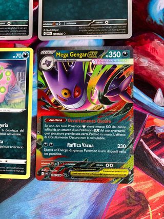 Lotto 8 Carte Pokemon Mega Gengar EX
