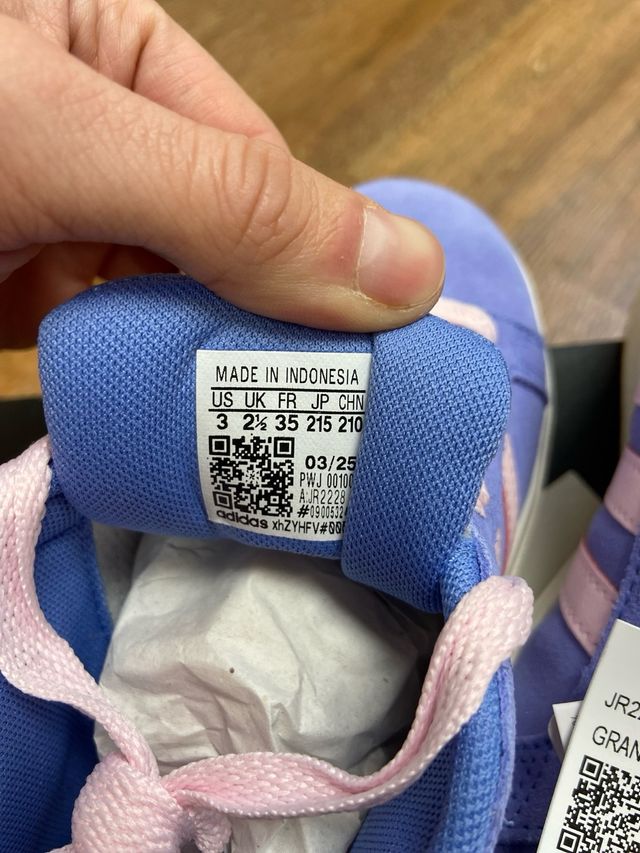 Zapatillas Adidas Niña Talla 35 Morado Rosa