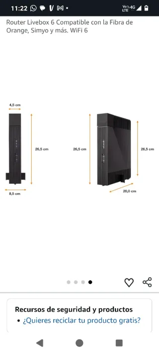 Router Livebox 6 WiFi 6