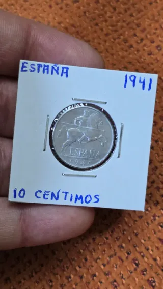 Moneda España 10 Céntimos 1941