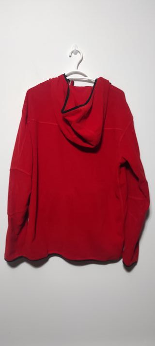 Polar Nike Rojo Vintage con gorro y bolsillos