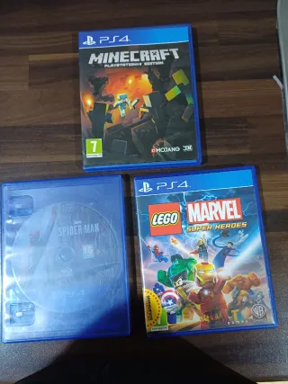 Videogiochi PS4: Minecraft, Lego Marvel e Spider-Man