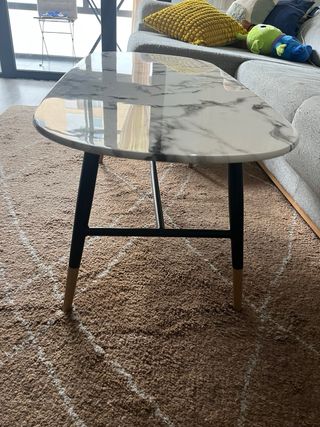 Mesa de centro Maisons du Monde efecto mármol