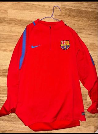 Sudadera Nike FCB Roja y Azul-Verde