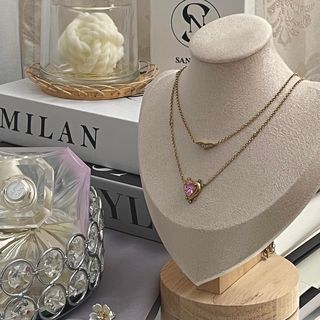 Collar CUORE plata 925 chapada en oro de 18k