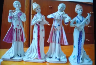 Figuras de porcelana música set 4