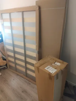 Cama 140x190,Somier 135X190 y Colchón 135x190