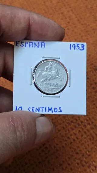 Moneda España 10 Céntimos 1953