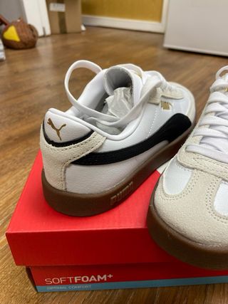 Zapatillas Puma Club Era II Jr Blancas