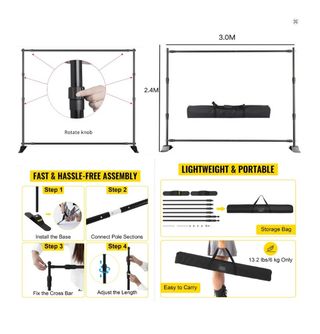 Fondo Chroma Key Verde 3x3m + Soporte Profesional