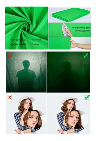 Fondo Chroma Key Verde 3x3m + Soporte Profesional