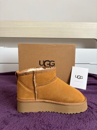 UGG Classic Ultra Mini Botas Beige/Marrón
