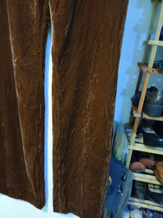 Pantalón Mango Terciopelo Marrón