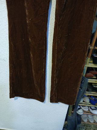 Pantalón Mango Terciopelo Marrón