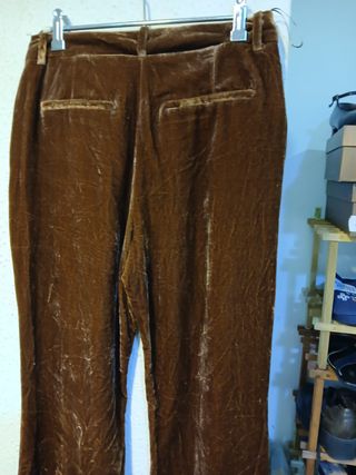 Pantalón Mango Terciopelo Marrón