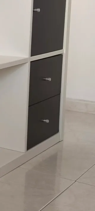 2 Cajones Negros Estantería Kallax IKEA