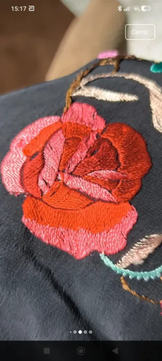 Mantón de Manila bordado a mano autentico Sevilla