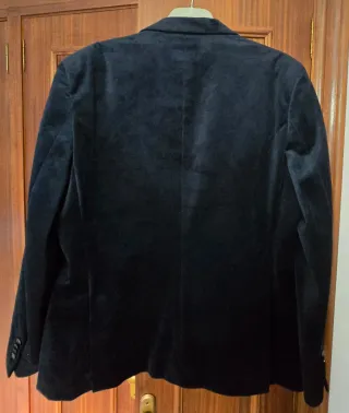Americana Terciopelo Azul Milano Talla L