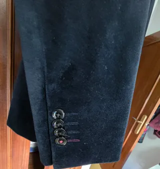 Americana Terciopelo Azul Milano Talla L