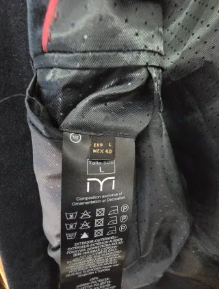 Americana Terciopelo Azul Milano Talla L