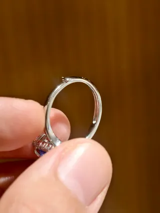 Anillo Tanzanita Lágrima Certificado IGE