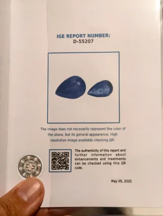 Anillo Tanzanita Lágrima Certificado IGE