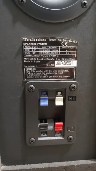 Altavoces Technics SB-HDV600 (Pareja)