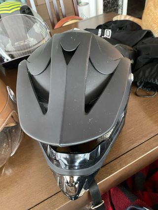 Lote Cascos Moto Off-Road Naranja/Gris