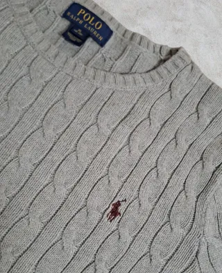 Polo Ralph Lauren Jersey Gris Talla M