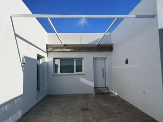 Toldo móvil corredero aluminio blanco 4,40m