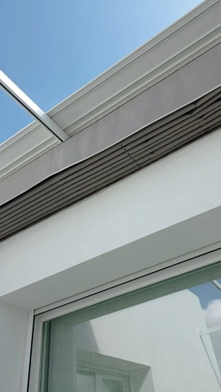 Toldo móvil corredero aluminio blanco 4,40m
