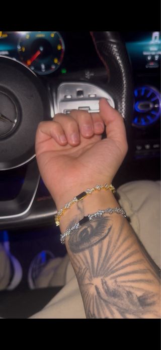 Bracciale Oro con Cristalli Splendenti