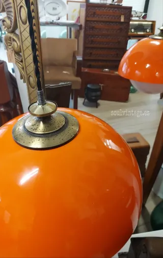 Lámpara Space-Age Naranja