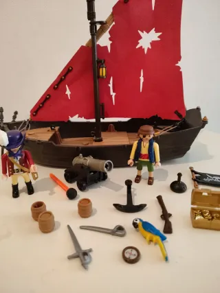 Barco Pirata Playmobil con Accesorios 4444