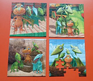 4 Puzzles Caillou Educa 16x16 cm