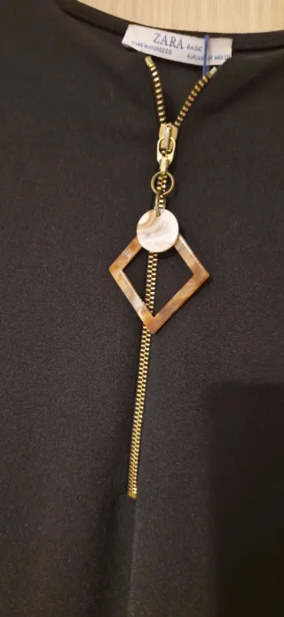 Vestido negro Zara talla M