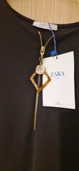 Vestido negro Zara talla M