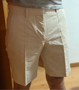 Pantalón corto beige Mango Man talla 38