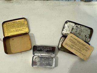 3 Cajitas antiguas farmacia Dr. Andrew