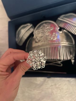 Aderezo Fallera Adulta Plateado