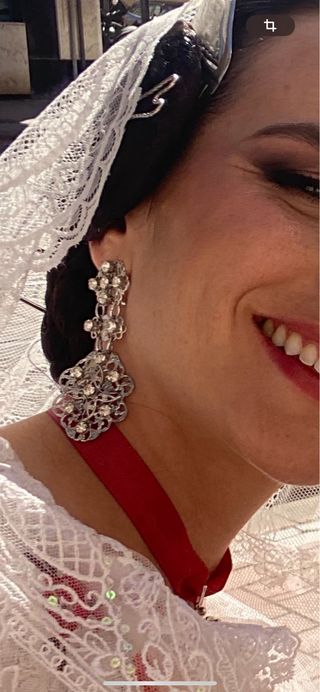 Aderezo Fallera Adulta Plateado