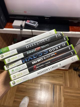 Xbox 360 Negra + Mando + Juegos