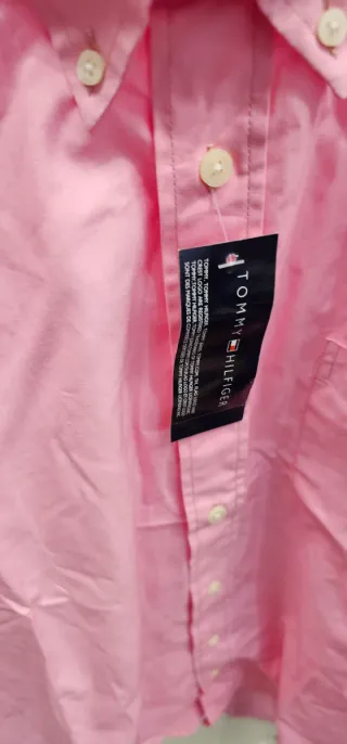 Camisa Tommy Hilfiger manga corta rosa