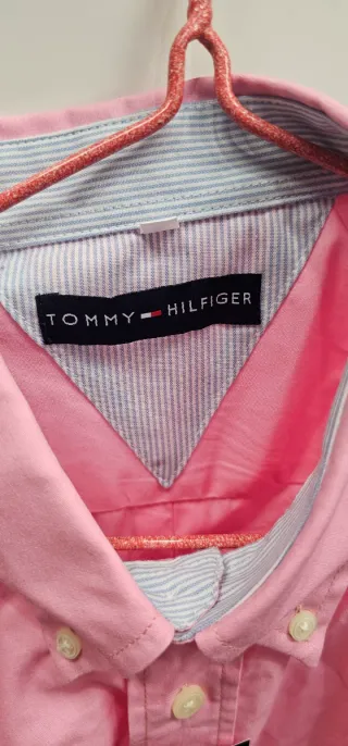Camisa Tommy Hilfiger manga corta rosa