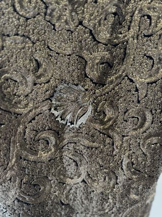 Vestido Zara Negro y Dorado