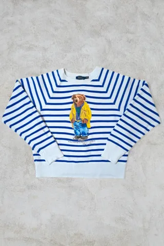 Sudadera Polo Ralph Lauren Oso Rayas Talla S
