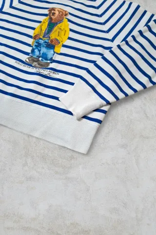 Sudadera Polo Ralph Lauren Oso Rayas Talla S