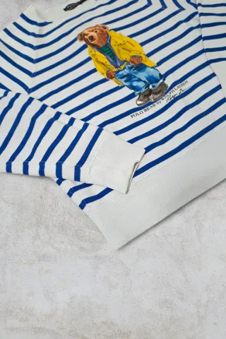 Sudadera Polo Ralph Lauren Oso Rayas Talla S