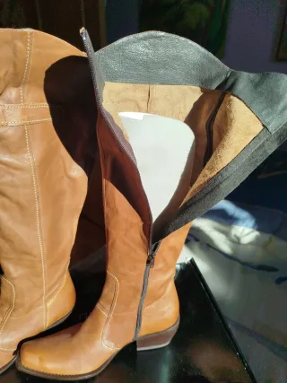 Botas altas piel mujer Fluxa talla 40